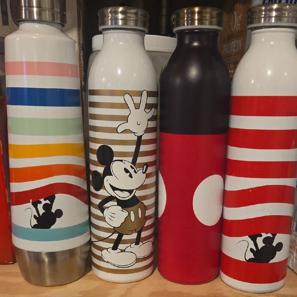 Disney Colorful Mickey Mouse Water Bottles